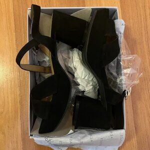 Aerosole Cosmo Block Heels, Black